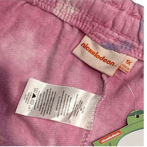 Rugrats Sweatpants WMNS 1X Tie Dye Nickelodeon Pink Tommy Spring Easter Colorful - Picture 4 of 8